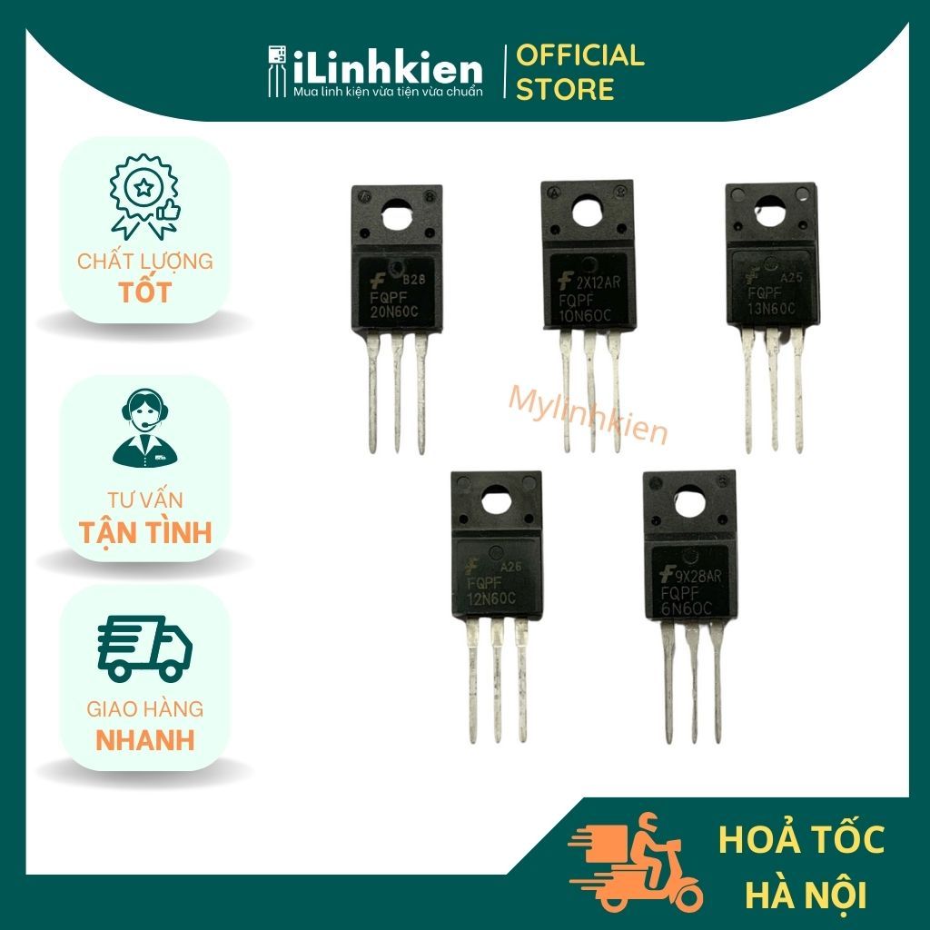 Mosfet 4N60 5N60 6N60 8N60 10N60 12N60 20N60 lưng nhựa đảm bảo chất lượng tốt.