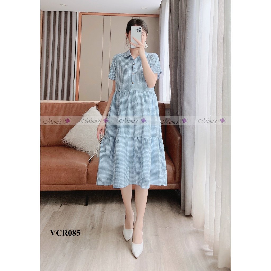 Váy bầu thiết kế Mum's shop VCR085 dáng babydoll trẻ trung, thanh lịch