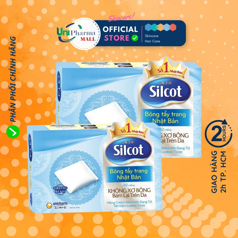 Bông tẩy trang Silcot Premium  - Bông Silcot Unicharm