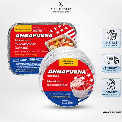 Khay Nhôm Đựng Thực Phẩm Annapurna – Nhôm Lá Mỏng – Nhiều Kích Thước 147mm-230mm – Chịu Nhiệt