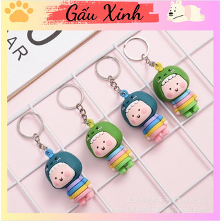 Móc Khóa Cậu Bé Mặc Áo Cosplay Xanh