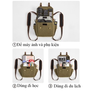 Balo và túi máy ảnh cao cấp Eirmai phối da