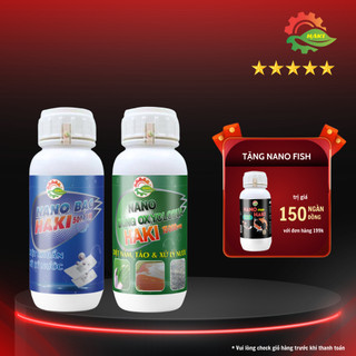 Nano bạc Haki 500ppm + Nano Đồng oxyclorua 15000ppm xử lý nước trong nuôi trồng thủy sản, cá cảnh