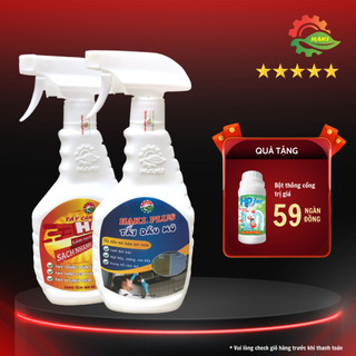 Tẩy dầu mỡ Haki Plus + Tẩy đa năng Haki tẩy sạch dầu mỡ lâu năm, cặn canxi bám két sạch siêu nhanh