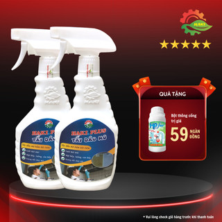 Combo 2 chai tẩy dầu mỡ Haki sạch lưới hút mùi và dầu mỡ bám két lâu ngày trên xoong chảo