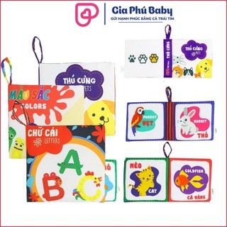 Sách Vải Pipo Nhỏ Song Ngữ Bé Yêu Thích Nhất ( sách vải Pipo ) hàng chính hãng cho bé từ sơ sinh
