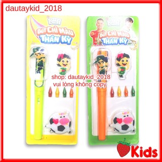 Bút chì màu thần kỳ KUN, bút chì vĩnh cửu tặng kèm sticker, ngòi chì màu