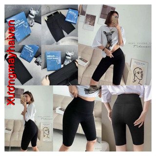 HV -Quần legging ngố vải  cao cấp dáng ôm lưng chun nhiều chất