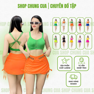 Chân váy rút dây 2 bên, chân váy ngắn ôm sát tôn dáng tôn vòng 3 cực đẹp nhiều màu, thích hợp đi chơi, tập thể dục