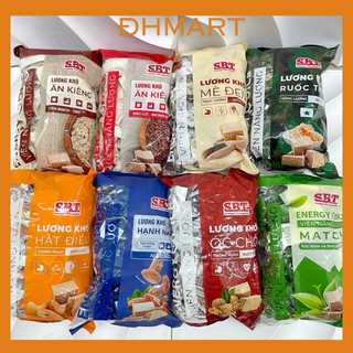  Lương khô mini SBT 9 vị lương Khô Ăn Kiêng óc chó socola hạt điều hạnh nhân ruốc thịt gói 500g 
