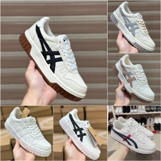 Giày Thể Thao Asics Court MZ Cream Black Gum, giày Asics đế nâu, giày thể thao nam nữ cổ thấp, tăng chiều cao.màu nam nữ