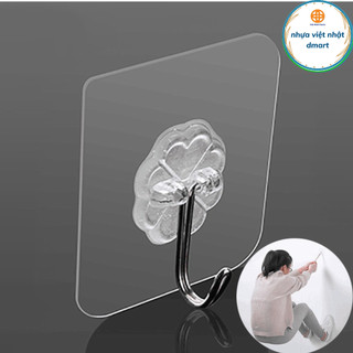 1 móc dán tường siêu dính, móc dính tường kích thước miếng dán 6*6cm