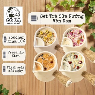 Trà Sữa Nướng Vân Nam Set Tra Sữa Thảo Mộc Dưỡng Nhan Nguyên Liệu Tự Pha Thơm Ngon Và Tiết Kiệm CÔ BA ĂN VẶT