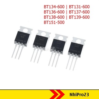Triac bt134-600e bt131-600e bt136-600e bt137-600e bt138-600e bt139-600e thyristor bt151-500r scr