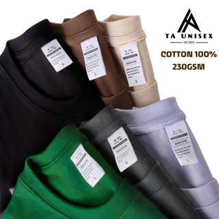 Áo phông nam nữ 100% cotton cao cấp 230gsm áo thun unisex