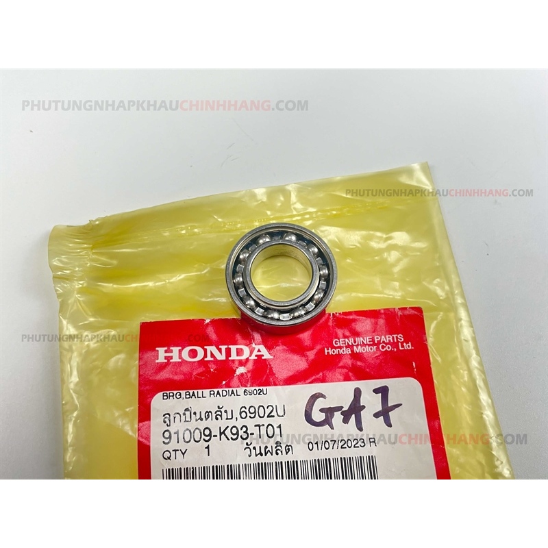 Bạc đạn má puly Vario, Click, PCX, ADV, Scoopy, Beat, Genio chính hãng Honda Indo 91109GGCG01 / 91004GGCG01