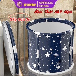  Bồn Tắm Gấp Gọn KUNBE Ngâm Người Xông Hơi Giữ Nhiệt Tiện Lợi 
