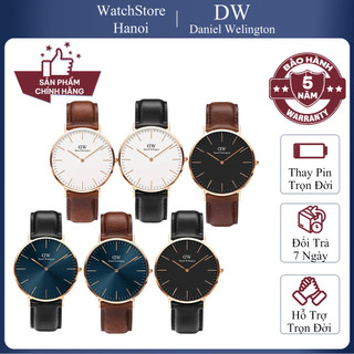 Đồng Hồ Nam Dây Da Daniel Wellington Classic Sheffield Silver Black Size 40mm Chinh Hãng