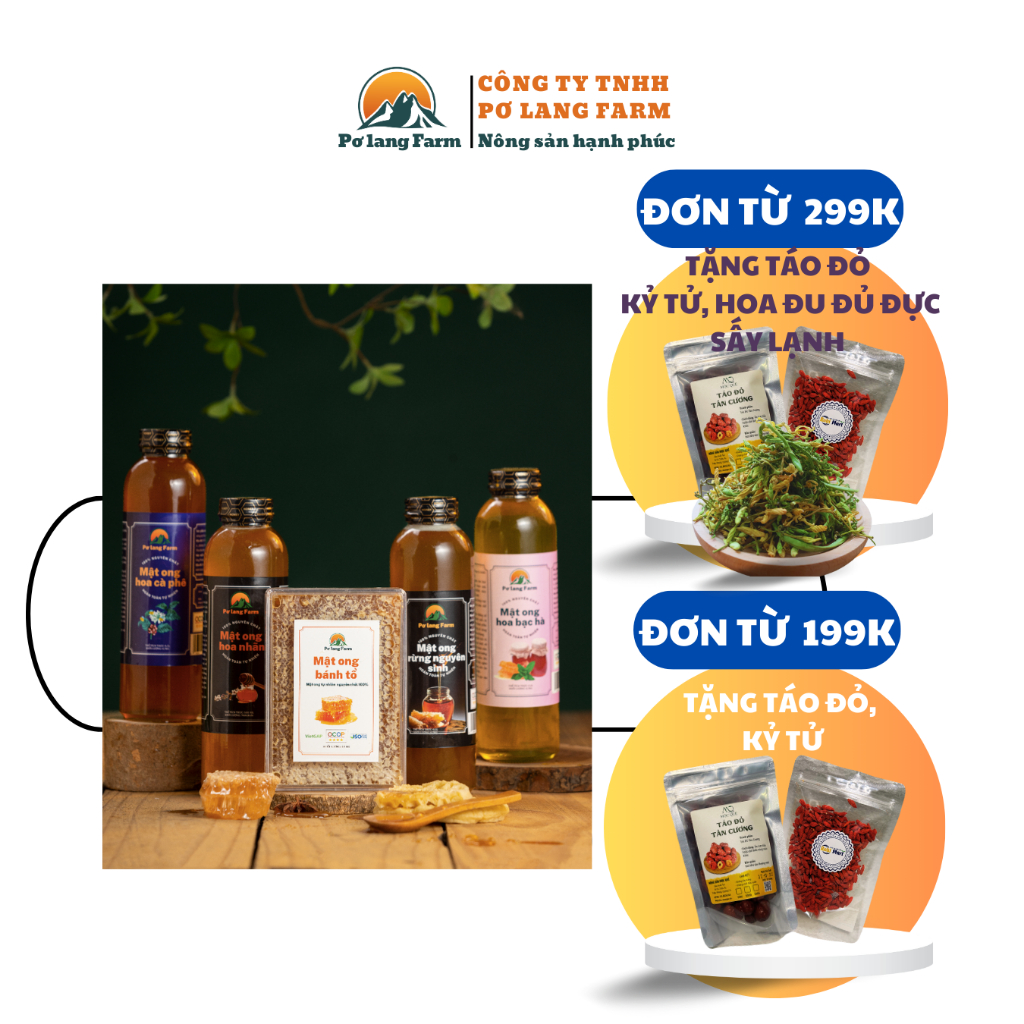 Mật ong Pơ lang Farm (Mật ong nguyên chất)