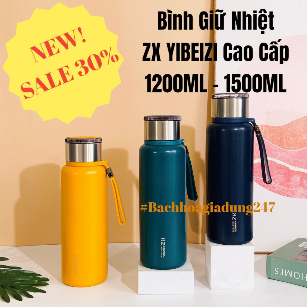 Bình Giữ Nhiệt Cao Cấp XZ Yibeizi 1200ml- 1500ml INOX 316 Xịn