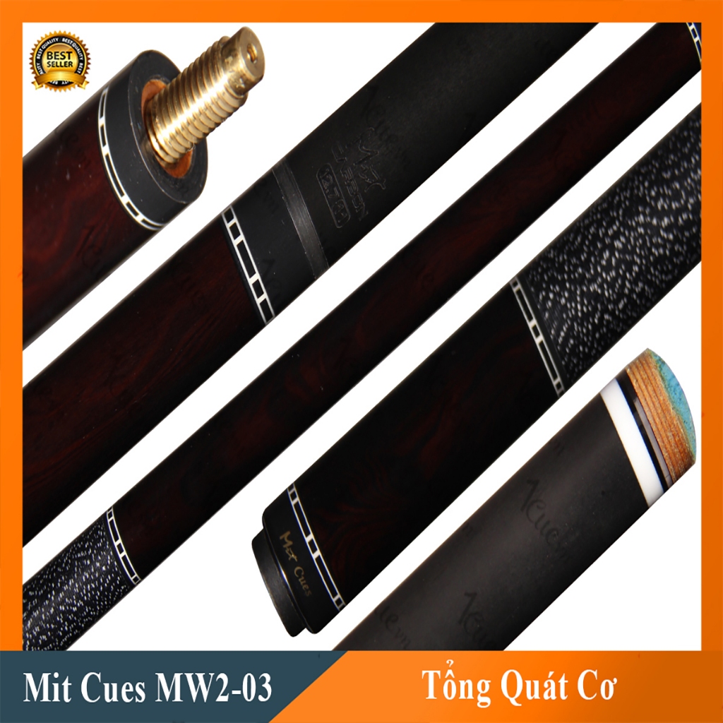 Cơ, Gậy Bi-a Mit Cues MW2-03 Ngọn Carbon MitCues