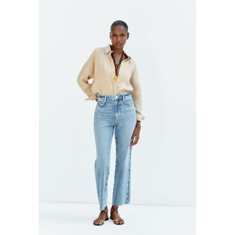 quần bò ống đứng ZARA AUTHENTIC size 38