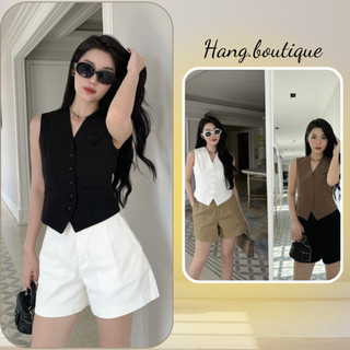 Áo GiLe Cổ V Sát Nách Tôn Dáng Thời Trang Công Sở Dạo Phố Hangboutique - S169