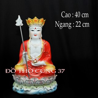 Tượng địa tạng vương bồ tát - men sứ