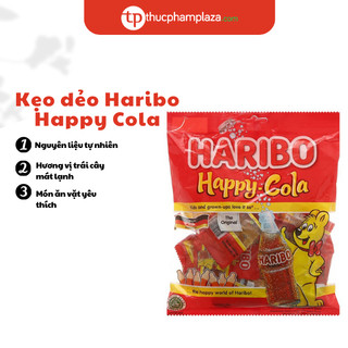 Kẹo dẻo Haribo Happy cola gói 200g nhiều gói nhỏ