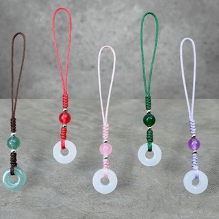 Dây đeo may mắn, dây đeo túi xách, ví, móc khóa charm sứ sang trọng ATMK01