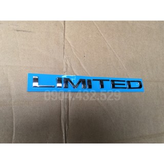 Chữ limited dán sau xe ford ranger, everest