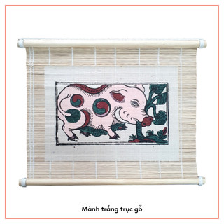 Tranh Đông Hồ Lợn ăn cây ráy - Dong Ho folk woodcut painting