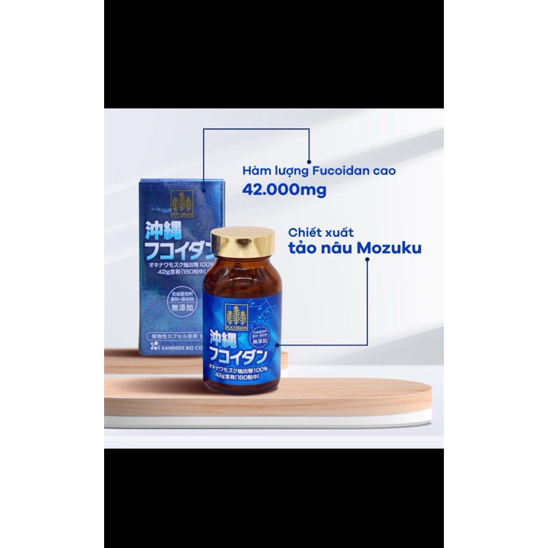 DATE 07/2025 [AUTH] Viên uống Okinawa Fucoidan Kaneheide Bio - Fucoidan xanh 180 viên Nhật Bản