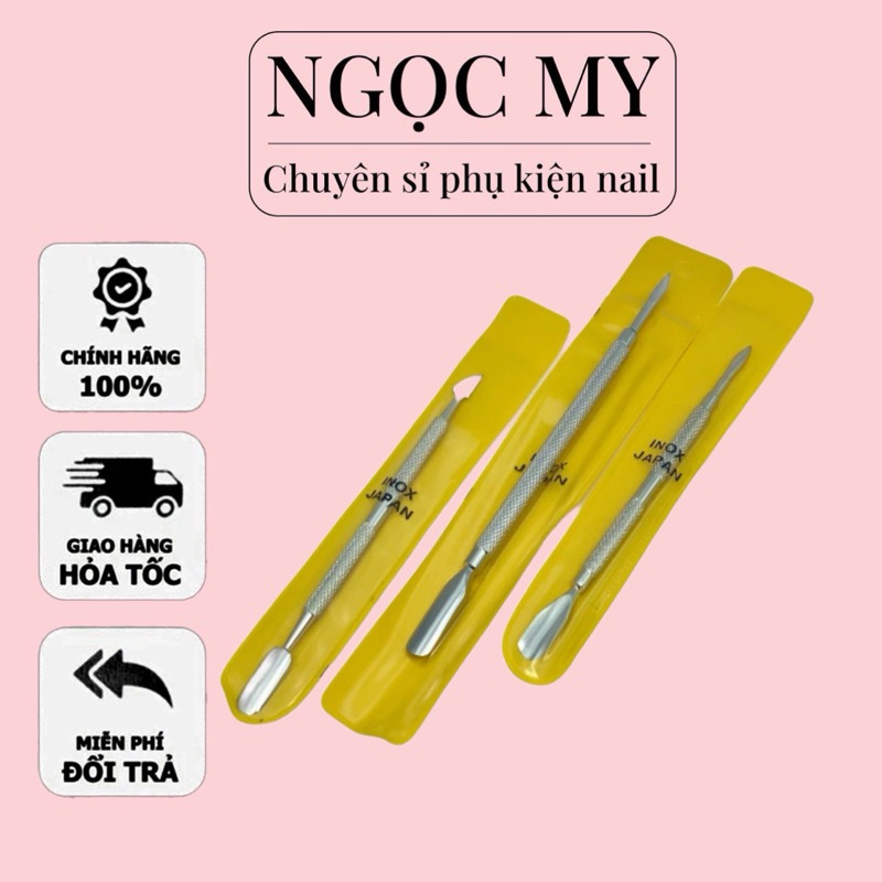 Cây Đẩy Da, Lấy Khoé Inox ( 2đầu)