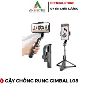 Gậy Chống Rung Gimbal Stabilizer L08 - Hỗ Trợ Xoay 360 Độ - 3 Chân Đỡ Chắc Chắn - Chính Hãng HD Design