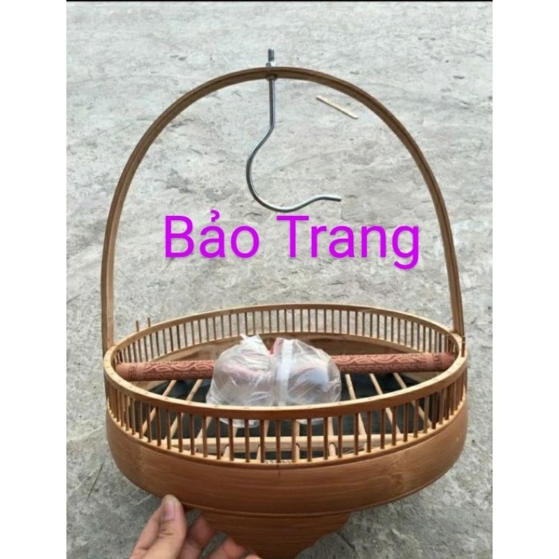 LỒNG CHIM CU GÁY LỒNG CHIM TRẦN ĐỦ PHỤ KIỆN KÈM XÍCH CAO CẤP BẢO TRANG.