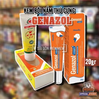 Kem bôi nấm KETOMYCINE / GENAZOL trên thú cưng