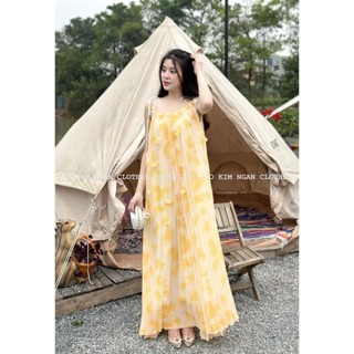 VA773  Đầm dập li hoạ tiết