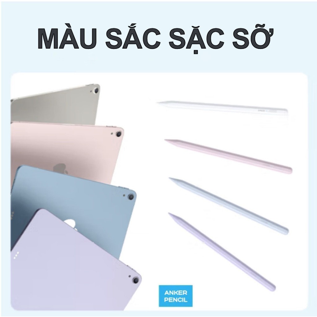 Anker Pencil A7139 cho iPad Pencil 2 chống chạm nhầm thanh đậm dành cho iPad mini,iPad,iPad Pro,iPad Air Series
