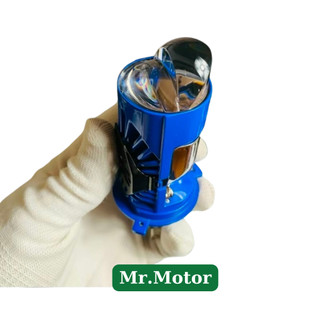 Đèn pha bi cầu mini W6F BMA  công suất 50W - Trợ Pha Mắt Ếch Cắt Sáng Chống Chói Lắp Xe Máy, Ô Tô