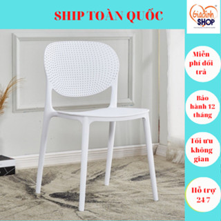 GHẾ NHỰA ĐÚC NGUYÊN KHỐI ĐỤC LỖ SANKYO, GHẾ VĂN PHÒNG, GHẾ CÀ PHẾ, QUÁN ĂN, QUÁN TRÀ TRANH NHIỀU MÀU SẮC.