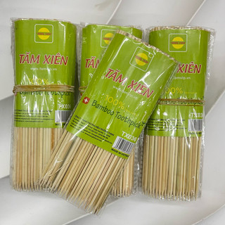 5 gói tăm xiên trường thịnh - tăm xiên thịt nướng , xiên xúc xích trường thịnh - tăm xiên 15cm