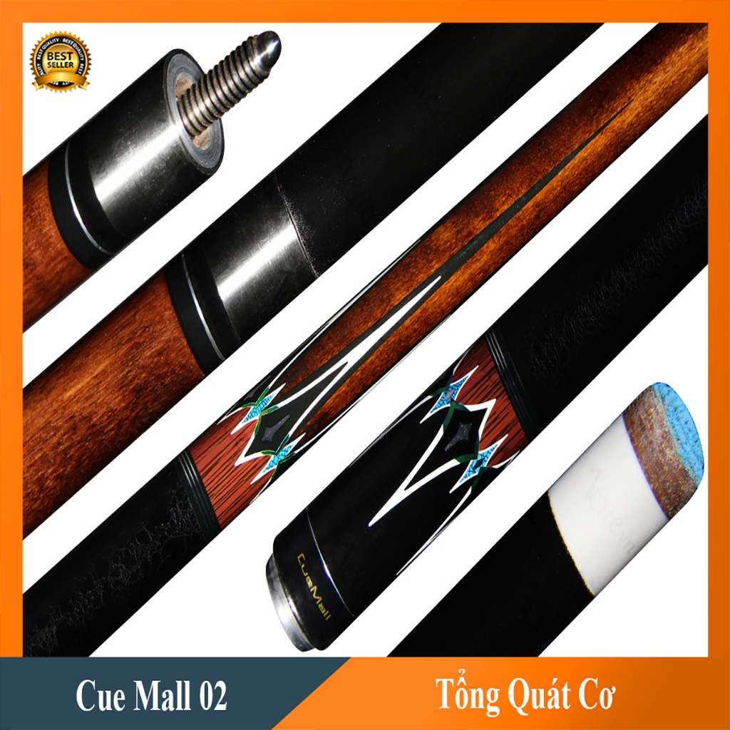 Cơ, Gậy Bi-a Cue Mall 02 Ngọn Sơn Đen