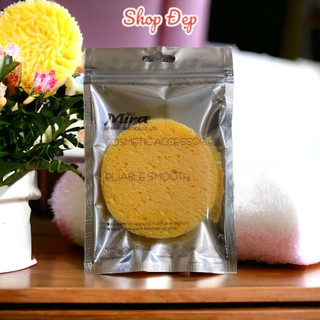 Bông rửa mặt bọt biển massage mặt MIRA A611 - đường kính 8cm