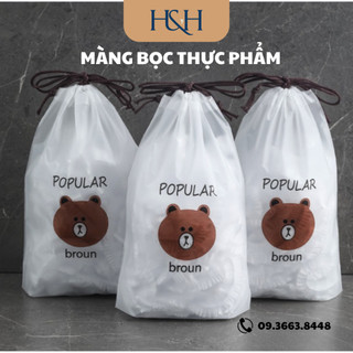 [SET 100 CHIẾC] Màng Bọc Thực Phẩm Co Giãn Siêu Dai Có Chun - Mũ Chùm Đầu Dùng 1 Lần Tiện Lợi - Tổng Kho Hải Hạnh