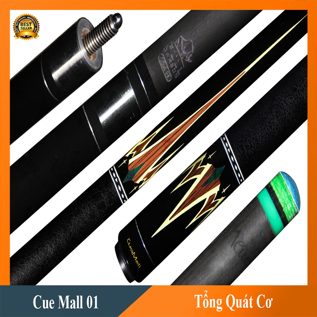 Cơ, Gậy Bi-a Cuemall 01 Ngọn Carbon Rhino