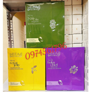   3 Loại Mask  Mặt Nạ Mask Thạch Tươi Collagen Meea Thực Vật Chính Hãng MEEA - Meea Organic dưỡng da hiệu quả 