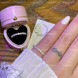 Nhẫn Ngón Út Bạc Ta - HuongGiangSilver
