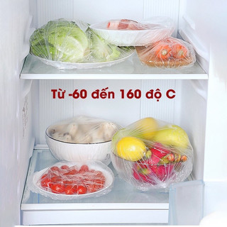 Set 100 chiếc túi màng bọc thực phẩm có chun co giãn