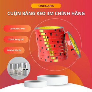 Keo dán cường lực 2 mặt 3m đủ size - cuộn dài 3 mét